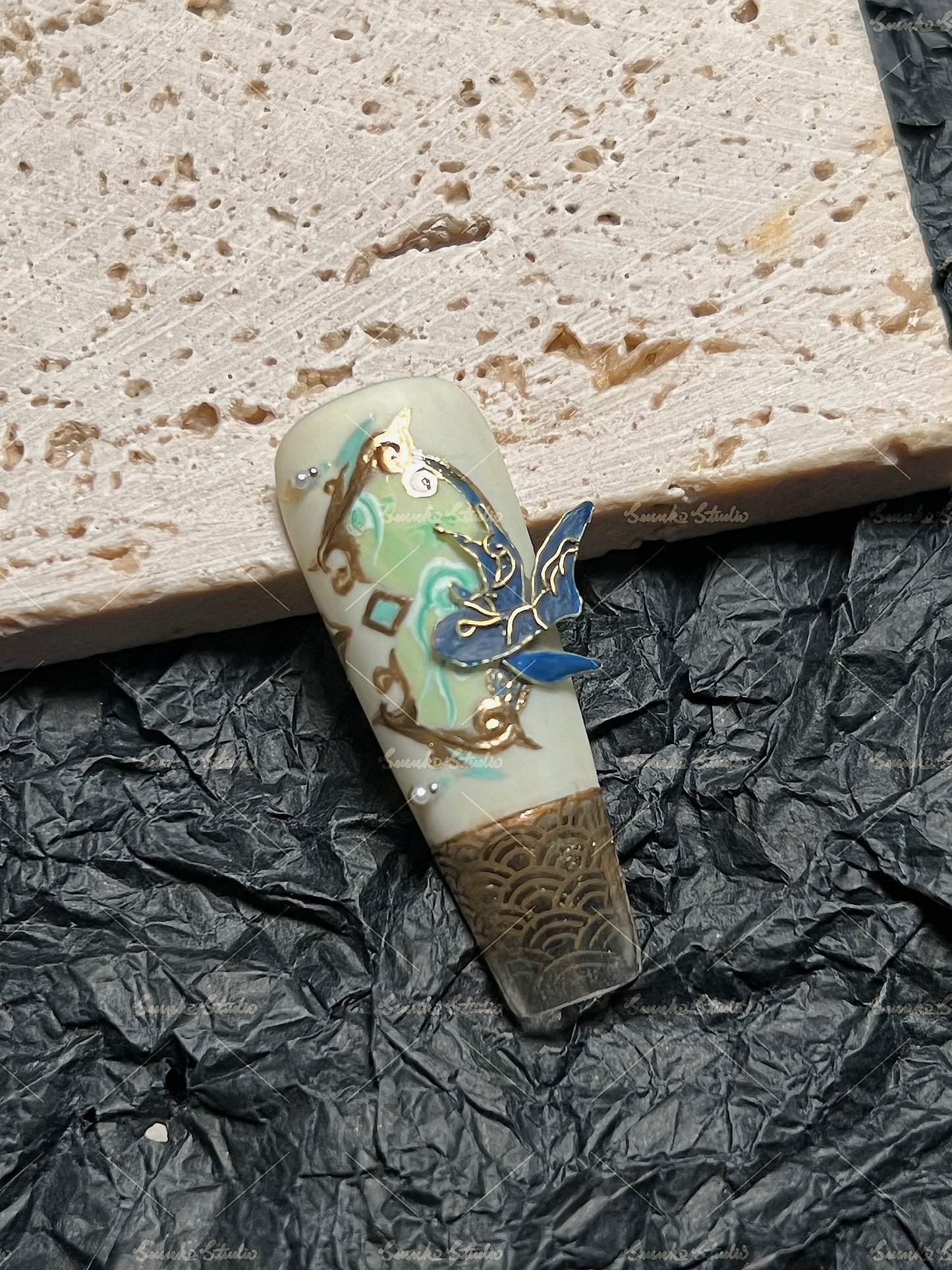 Blue-and-Green Feather Garment 青绿羽衣- Xian Yun - Genshin Impact